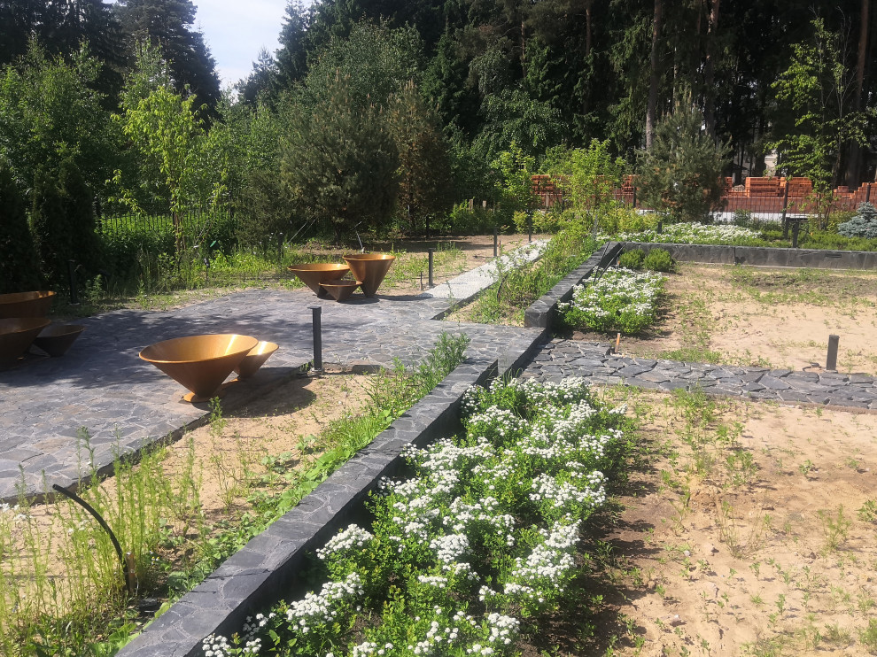 Landscape design of the territory (Moscow region)