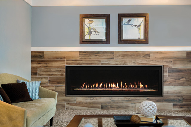 Cool Toned Modern Linear Fireplace White Mountain Hearth St