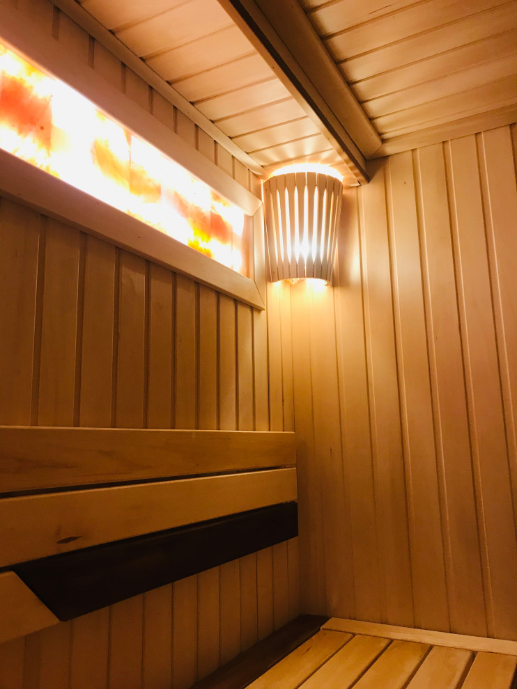 Отделка парной и комнаты отдыха