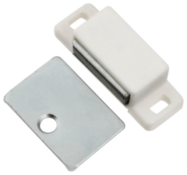 Belwith Hickory 1-7/16 In. White Super Magnetic Catch P109-W Hardware