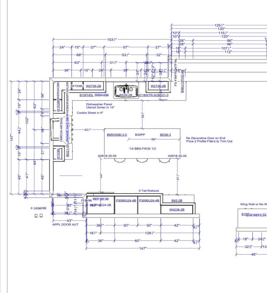 Kitchen layout design