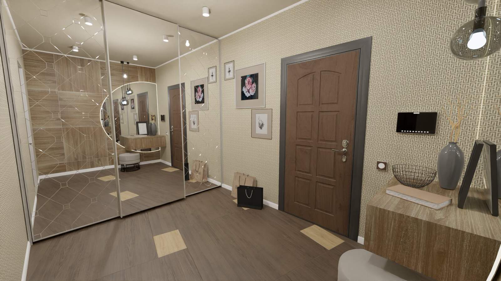 Дизайн проект прихожей-коридора