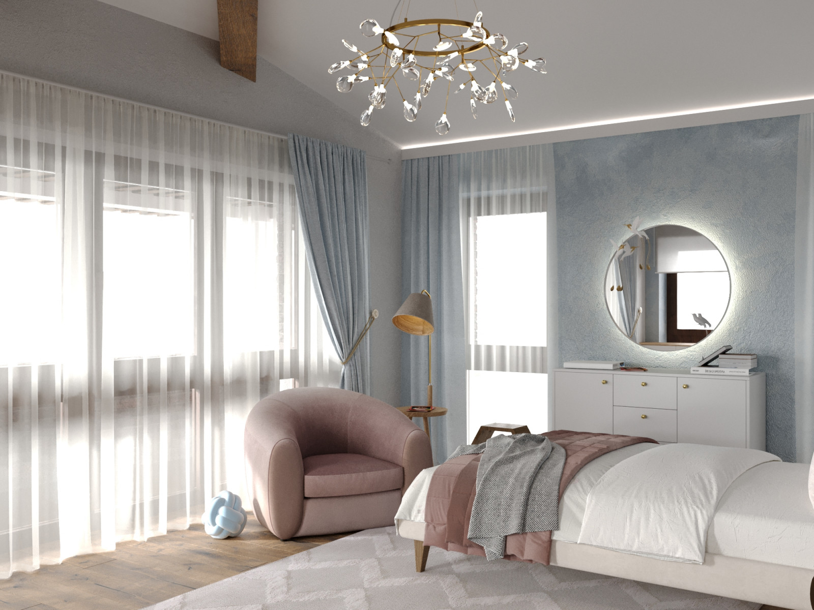 Дизайн проект интерьера загородного дома 850 м2