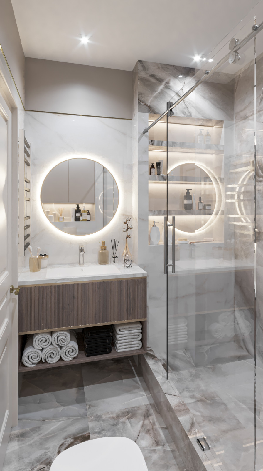 санузел гостевой в частном доме