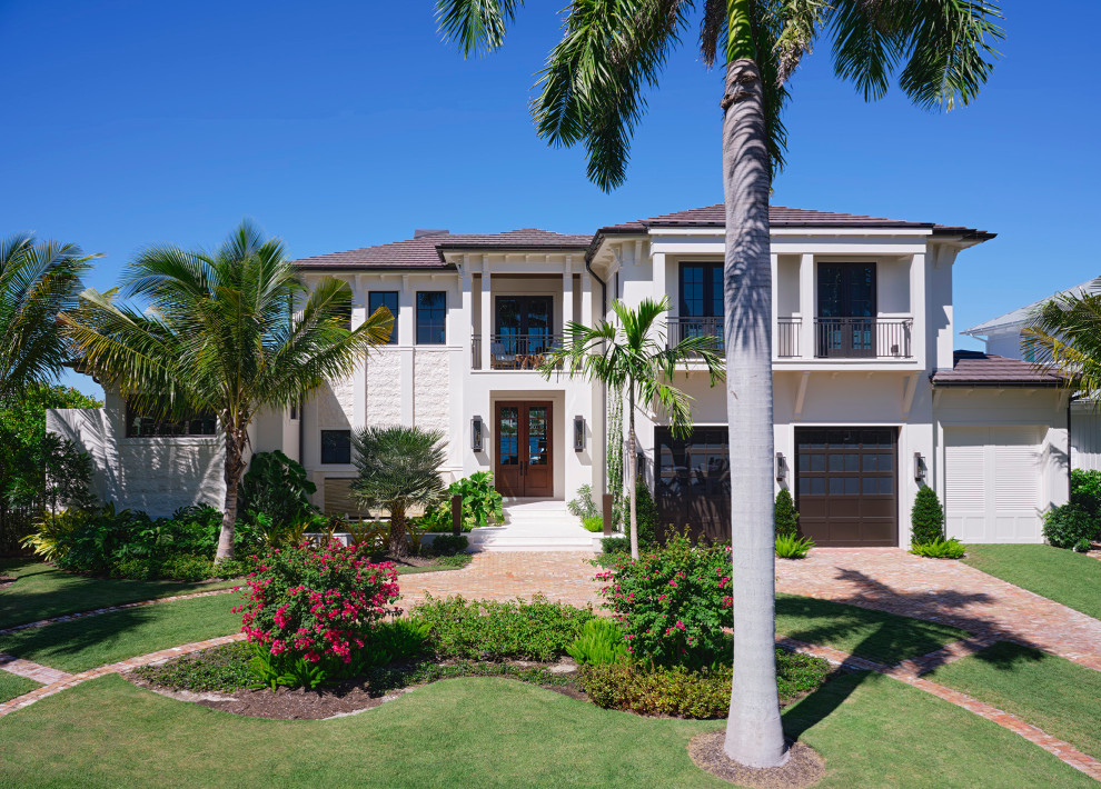 Inspiration for a coastal exterior home remodel in Miami