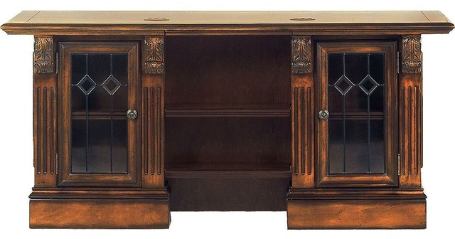 Parker House Huntington Double Pedestal Executive Desk In Pecan Parker House Huntington Double Pedestal Executive Desk In Pecan
