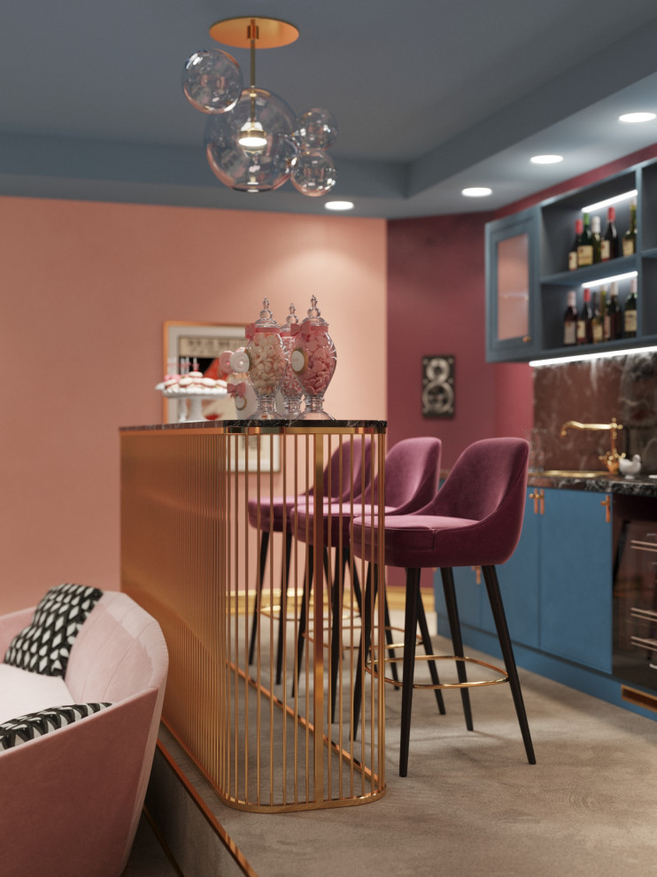 Визуализация домашнего кинотеатра "Модерн"