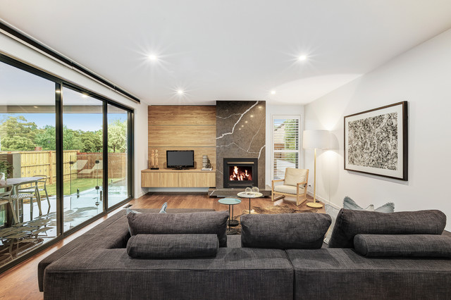Eaglemont House moderne-dagligstue