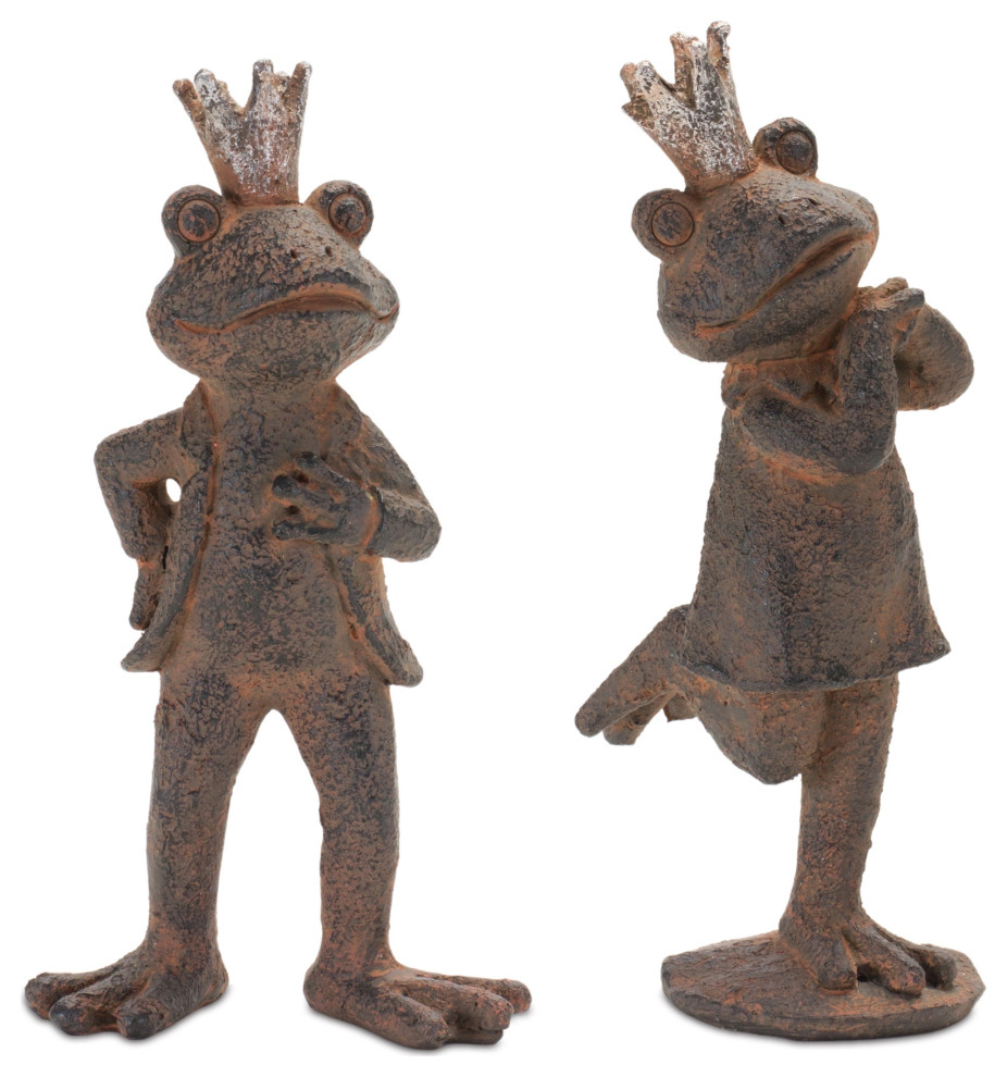 Royal Garden Frog Figurine, 6-Piece Set