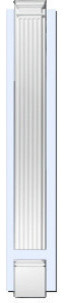 Adjustable Fluted Pilaster, 7"x2.5"x108"