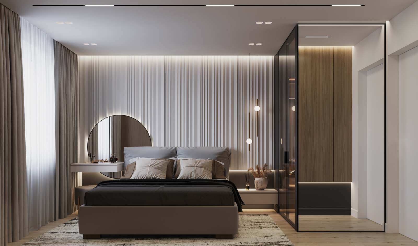 проект "Сдержанный комби на 87м2"