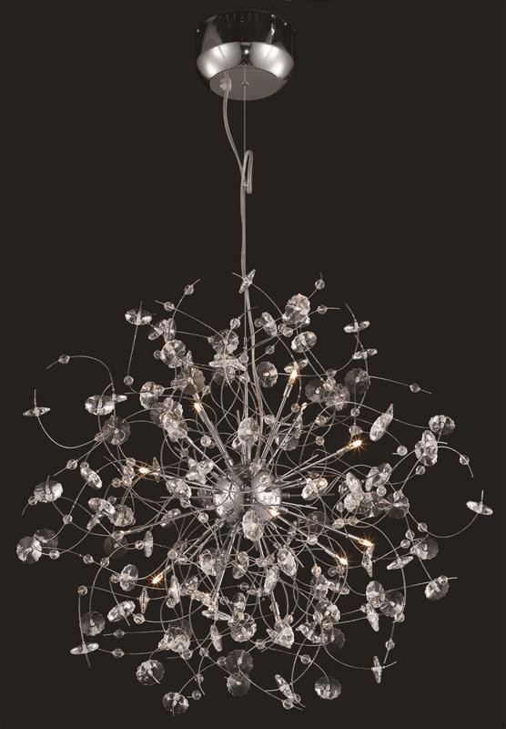 Elegant Lighting 2071 Iris Collection 16 Light crystal chandelier in Elegant Cut