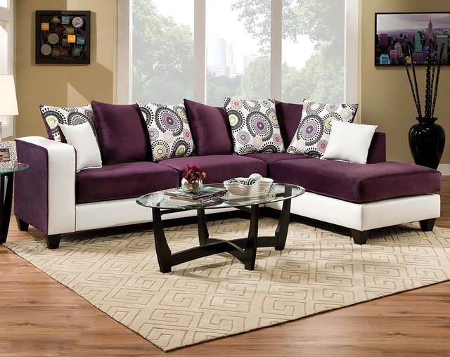 Implosion Purple 80 Piece Sectional Sofa - by American Freight ...