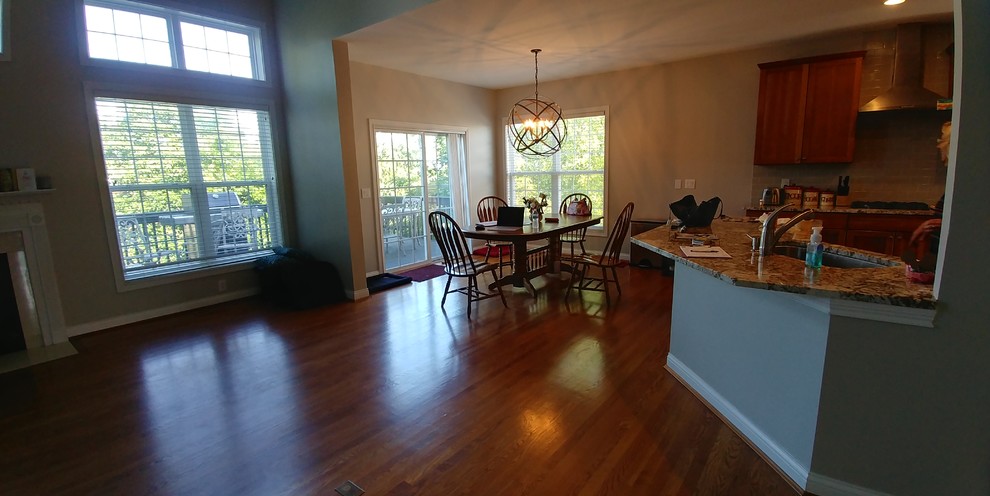 Before Family Room and Kitchen
