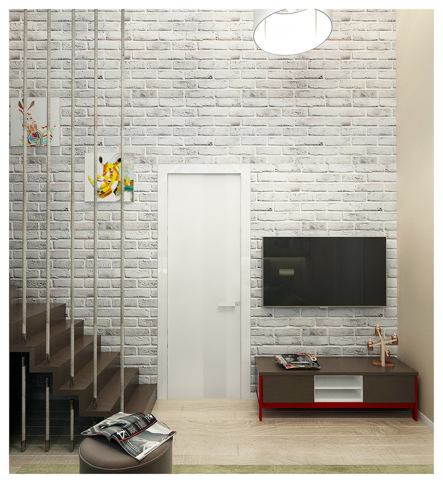 Двухэтажный дом в современном стиле