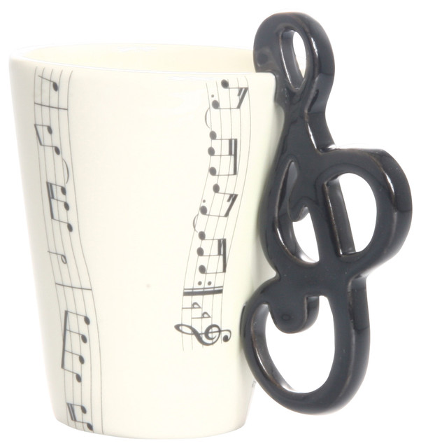 Treble Clef 3D Ceramic Mug