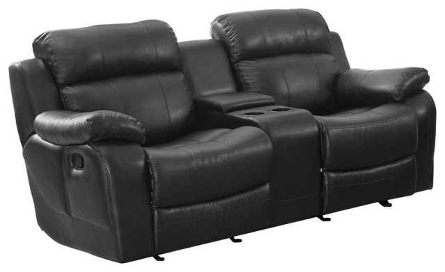 Lexicon Marille Double Glider Reclining Loveseat with Center Console in ...