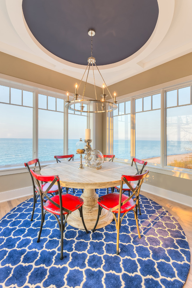 Refined Beachfront - Beach Style - Dining Room - Chicago - by Mike ...