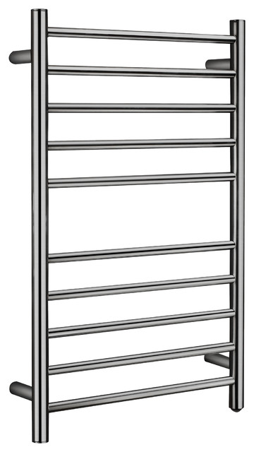 Bali Series 10-Bar Stainless Steel Wall Mounted Towel Warmer, Brushed ...
