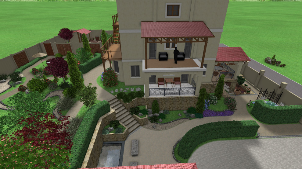 Приусадебная территория минигостинницы