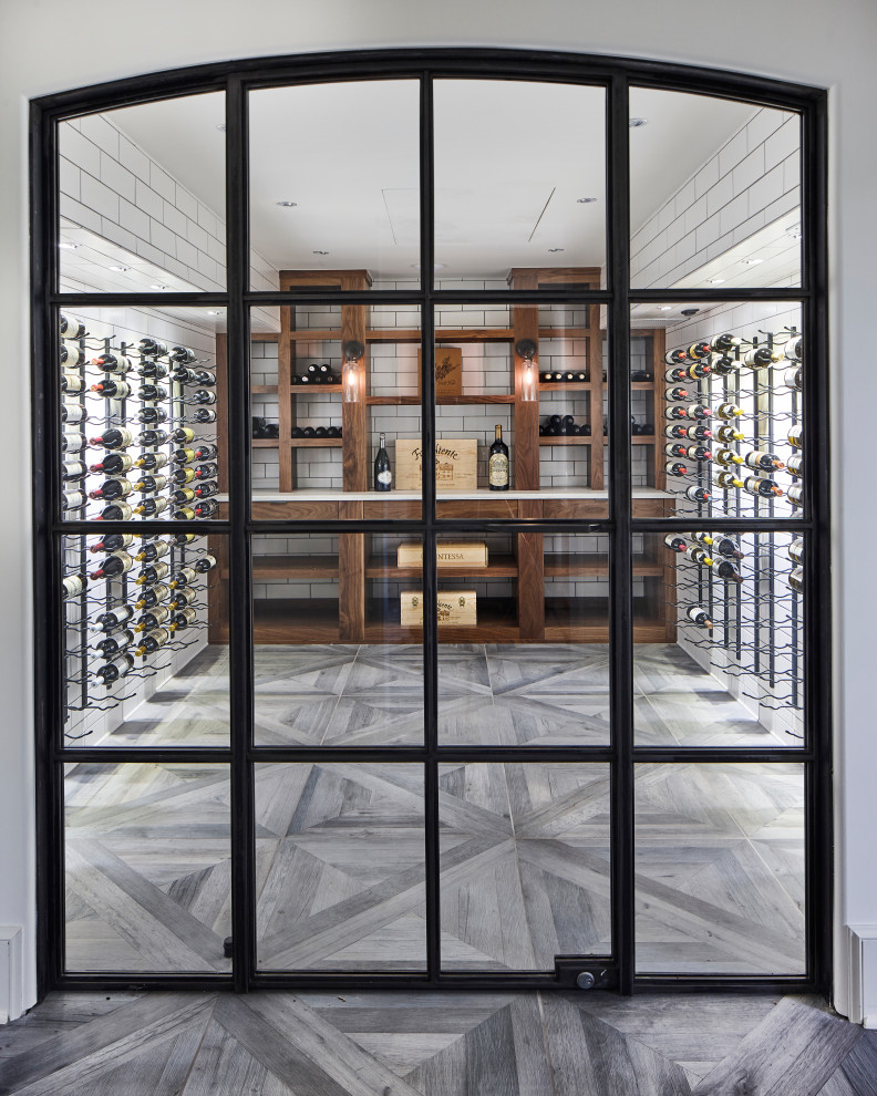 This is an example of a transitional wine cellar in Other.