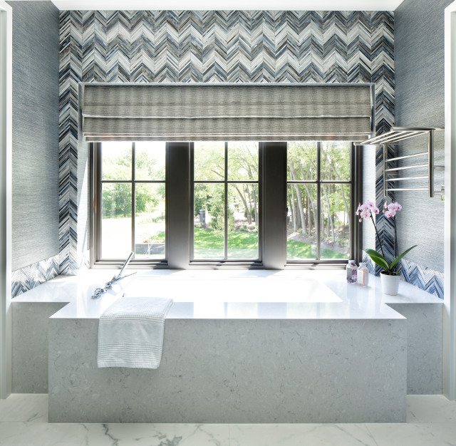 Fox Point modern-badezimmer