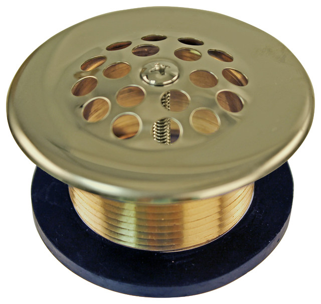 Shower Strainer Set With Screws, Grill and Crown, Satin Nickel