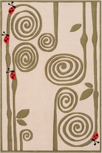 Lil&#39; Momeni Whimsy Lady Bug Collection Area Rug