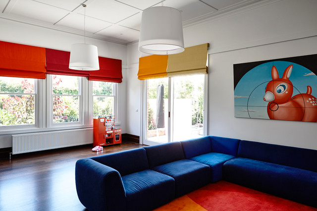Old and New in Kew - Kids Games Room contemporary-kids