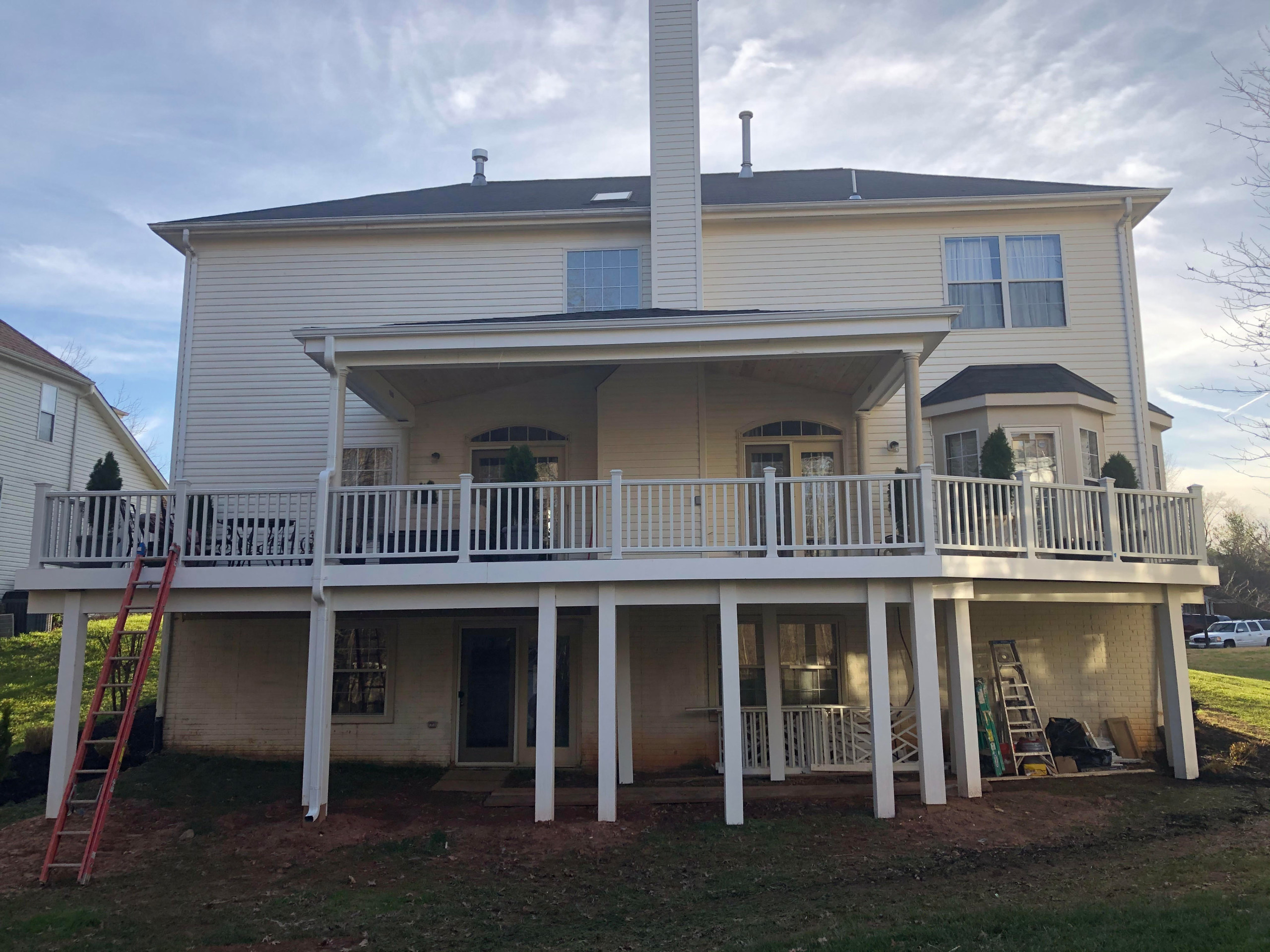 Yard Deck Extension and Roof Cover