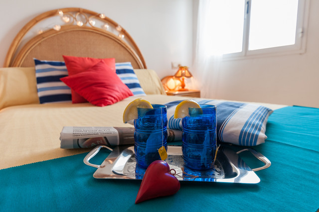 Home Staging el Port de Pollensa, Mallorca. coastal-bedroom