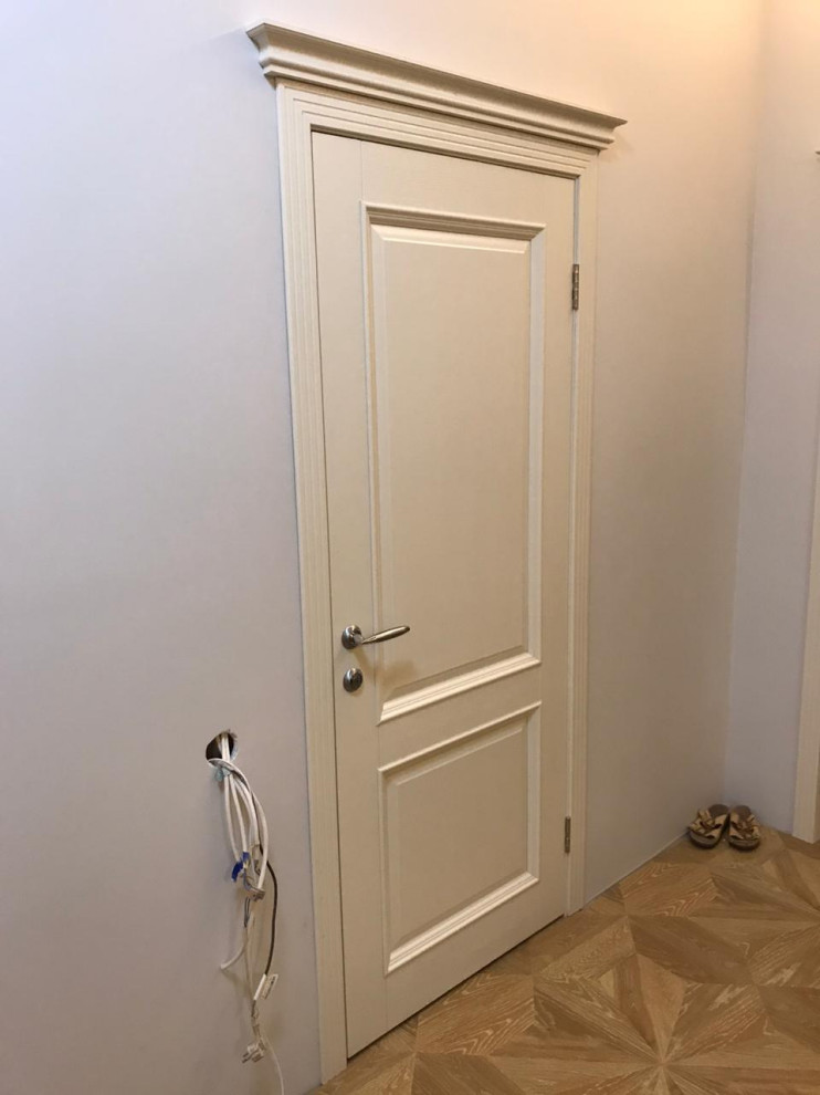 Поставка межкомнатных дверей из дуба, модель "Афина" Слоновая кость