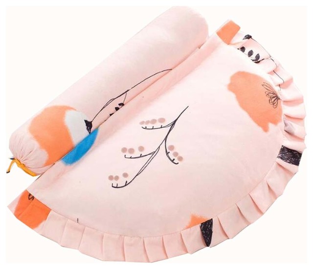 Light Orange Adult Spine Pillow Buckwheat Pillow Protect Neck