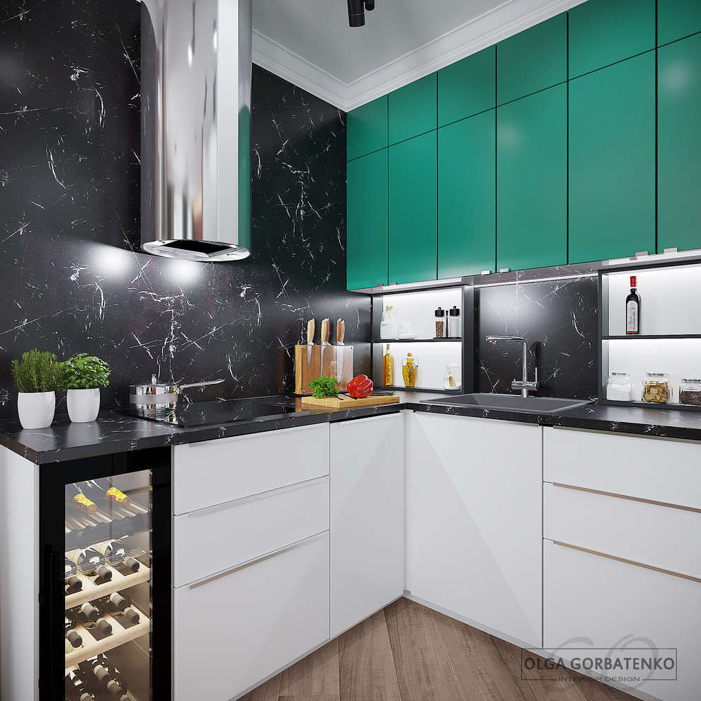 Кухня-гостиная "Спелый гранат"