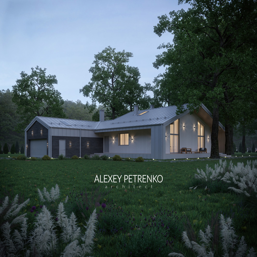 Проект дома в стиле барнхаус в Воронежской области