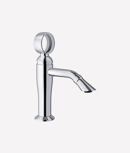 Dimo Luxury Single Handle Bathroom Sink Faucet, Polished Chrome, Low