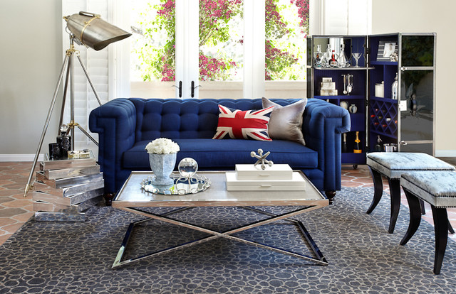 Duke Sofa Hunter Coffee Table Nikita Stools Contemporary