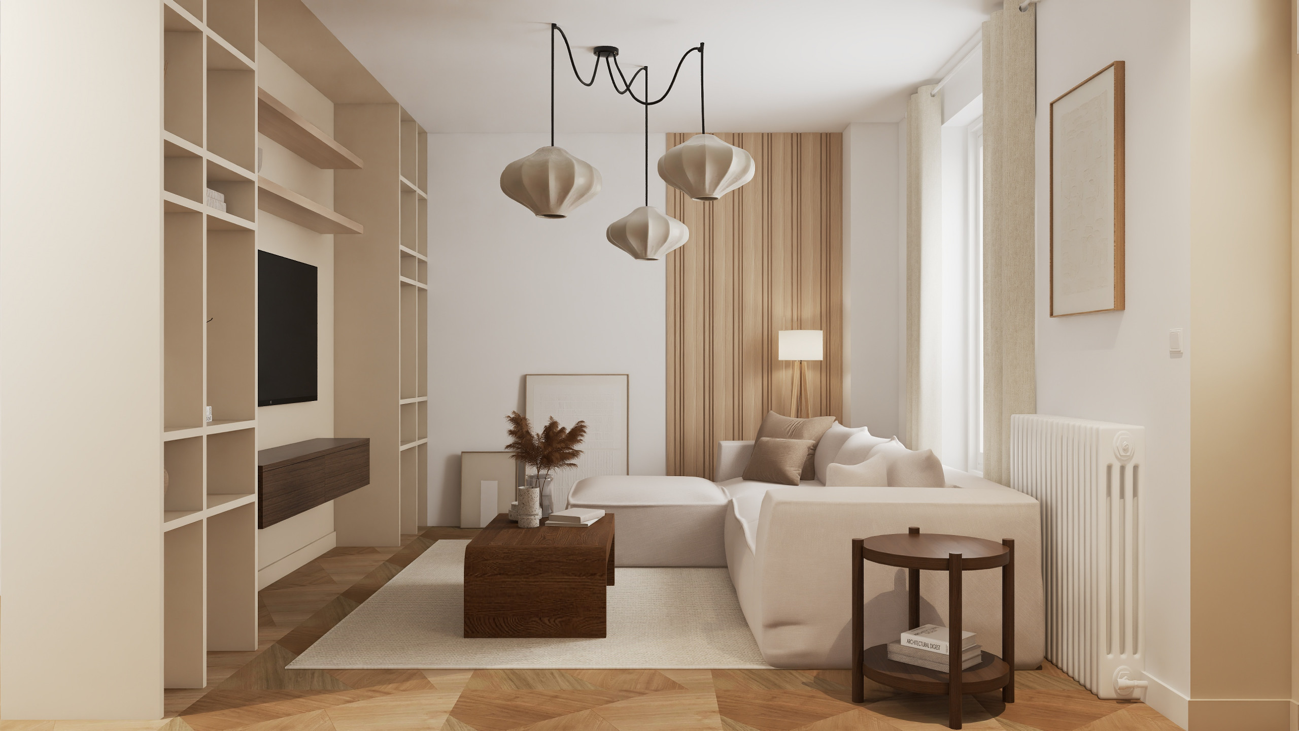 Projet Foch - pièce de vie et cuisine