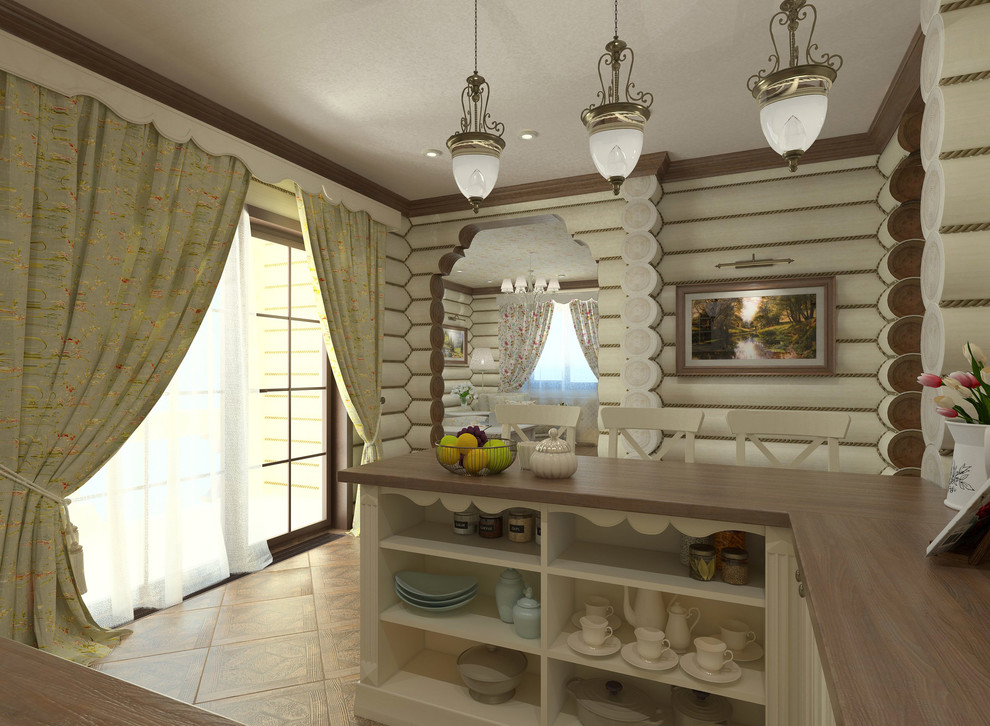 Интерьер бревенчатого дома в г. Кодинск