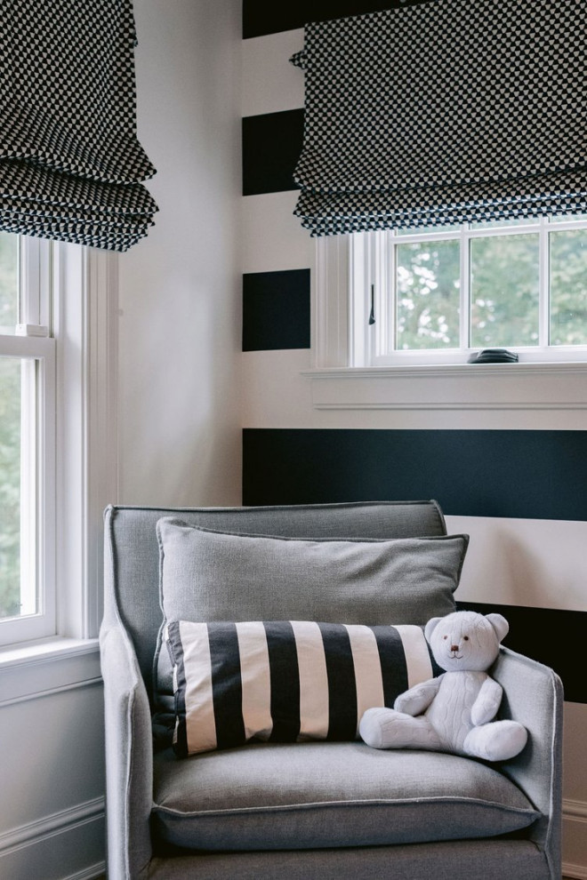 Idéer för ett mellanstort klassiskt pojkrum kombinerat med sovrum och för 4-10-åringar
