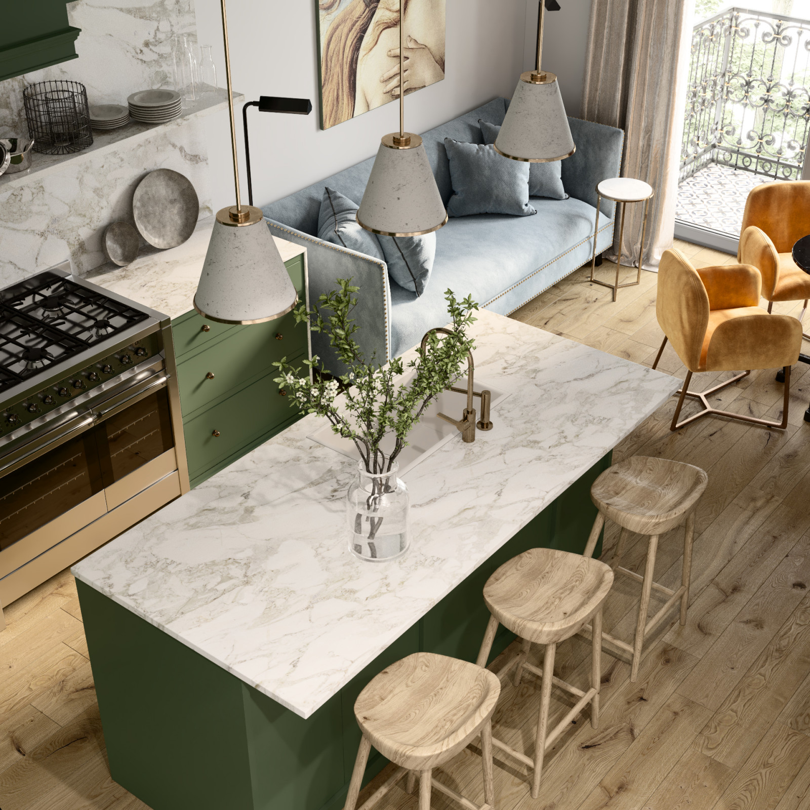 ДИЗАЙН-ПРОЕКТ КВАРТИРЫ В ВАРШАВЕ В РОМАНТИЧНОМ СТИЛЕ