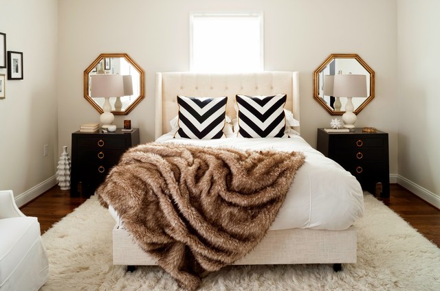 Glam Whole House Makeover transitional-bedroom