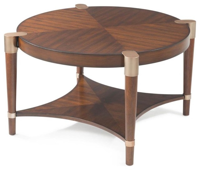 Cole Round Tail Table Walnut Finish