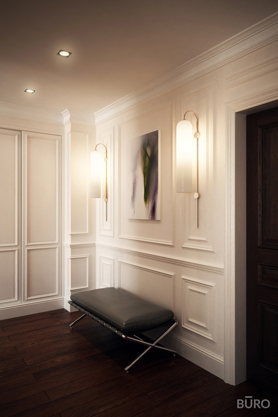 Строгий интерьер в стиле американская классика