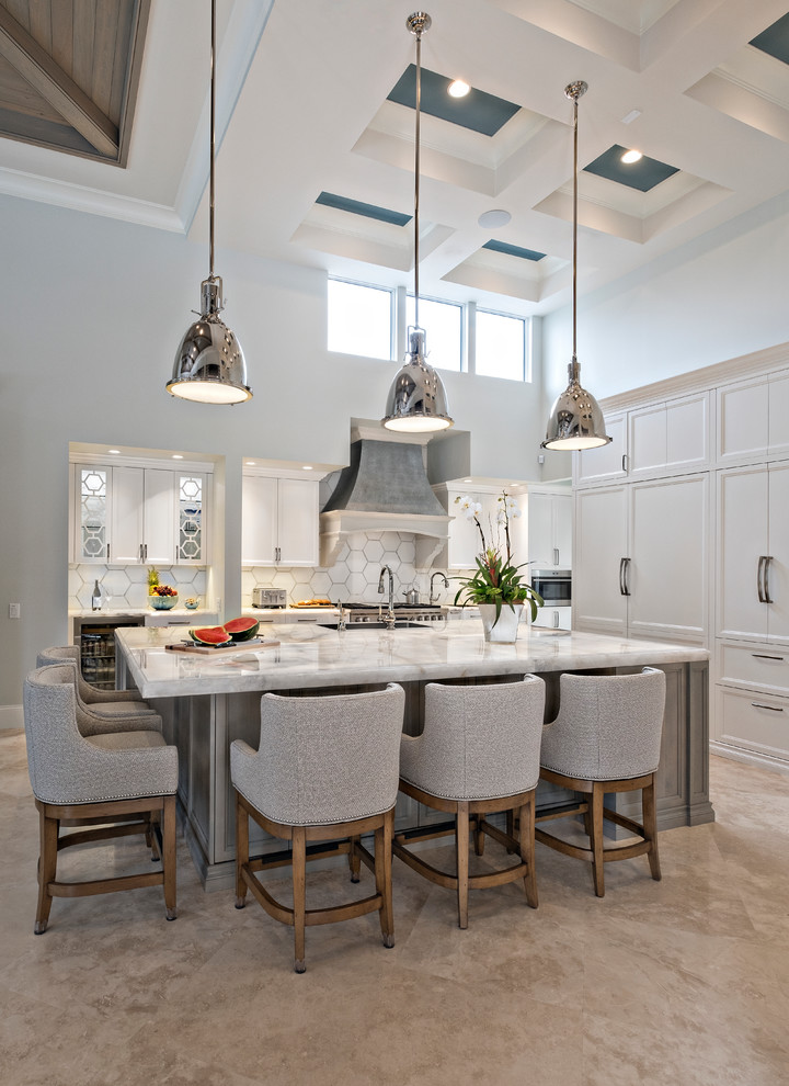Inspiration for a transitional kitchen remodel in Miami
