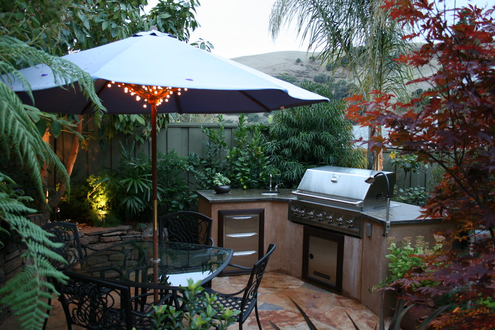 Photo of a tropical patio in San Francisco.