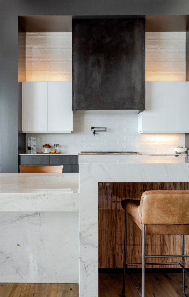 Example of a trendy home design design in Austin