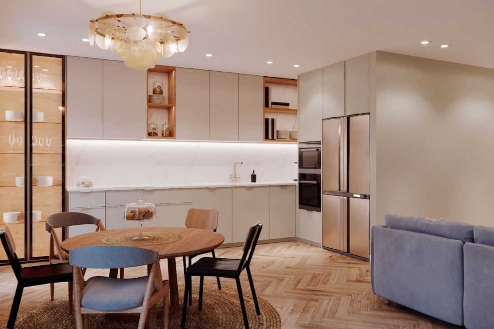 Квартира в мягких оттенках