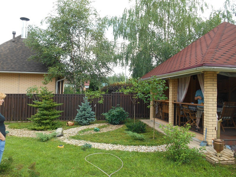 Мини-фонтан на даче