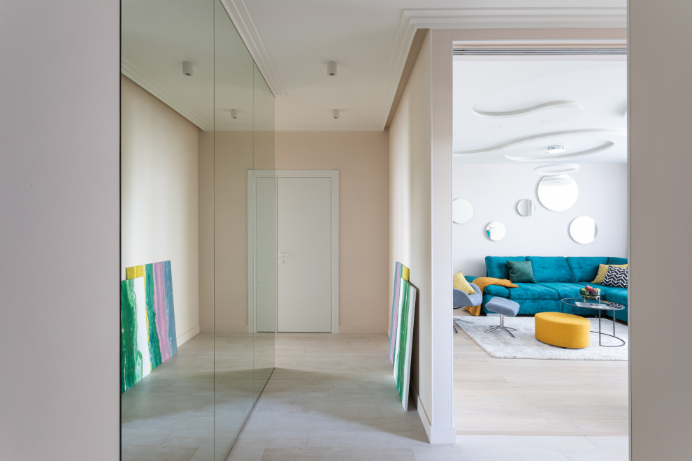 яркий интерьер квартиры 71 кв.м. в г. Калининграде